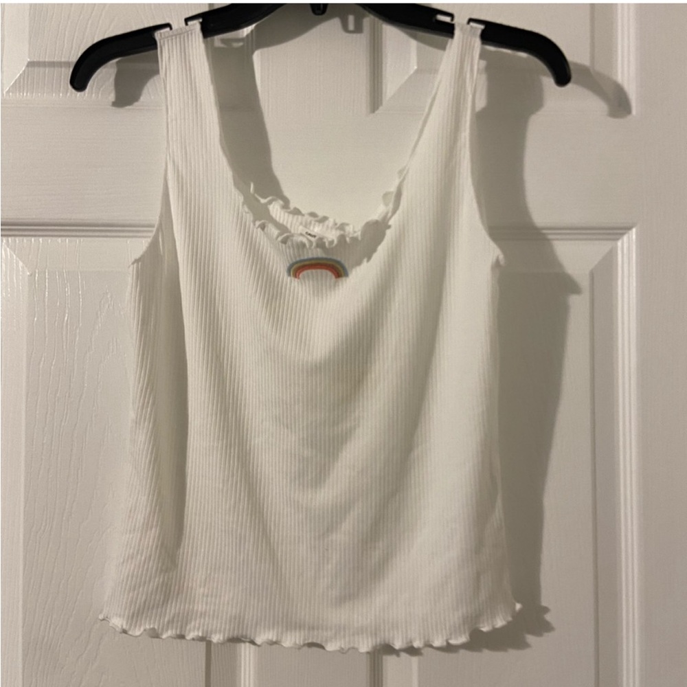 Rainbow‎ crop top xl